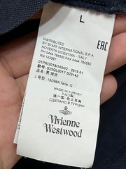 Vivienne Westwood Embroidered Logo Orb T-Shirt Blue Size L