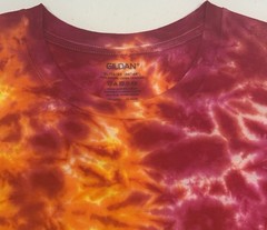 Gildan Handmade Tie Dye Unisex T-Shirt Size XL Multicolor Scrunch Design Tee NEW