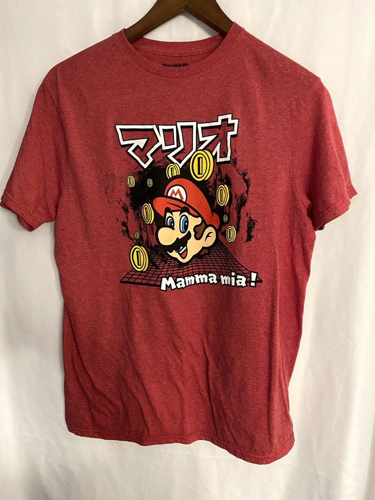 Nintendo Super Mario Mens Short Sleeve T-Shirt Size Medium