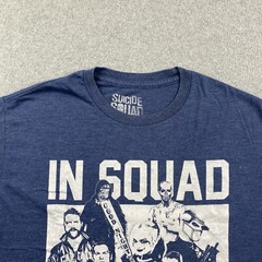 DC Suicide Squad Shirt Mens XL In Squad We Trust Comics Movie Graphic Tee Blue