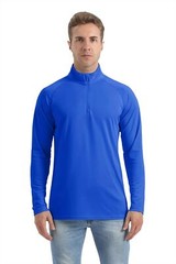 Men’s UPF 50+ Sun Shirts UV Tees Long Sleeve 1/4 Zip Fishing Running Rash Guard