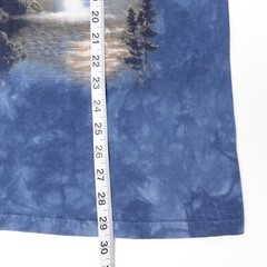 Vintage The Mountain Shirt Medium Blue Tie Dye Mountains Eagle Animals Nature