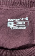 Carhartt Men’s K87 Workwear Pocket T-Shirt Burgundy Red Loose Fit Sz 2XL