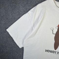 Vintage South Park Shirt Mens XL White 90s Christmas Poo Cartoon Funny Howdy USA