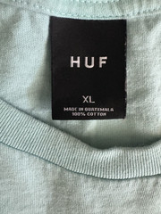 HUF T-shirt Mens XL Flower Celadon Logo Graphic Skate Streetwear HipHop Punk