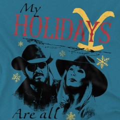 Yellowstone Christmas My Holidays Are All Yours Dark T-Shirt S-2XL, Slate