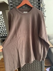 Big Bud Press Long Sleeve Burly Tee Espresso Brown Large L New