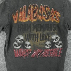 Valabasas Shirt Mens XS Black Skull Graphic From Memphis With Love Gothic Rock