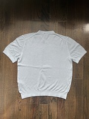 H&M Men’s Medium Light Blue Regular Fit Hole-Knit T-Shirt