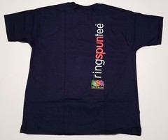 Fruit of the Loom Ringspun Tee Promo Right on Target 2-Sided Navy XL Shirt