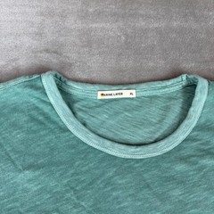 Marine Layer Heavy Slub Pocket Tee T-Shirt Mens XL Green Long Sleeve $78 NWOT