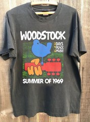 Woodstock Summer of 69 Logo Graphic Charcoal Unisex T-shirt Vtg S-5XL WA4323