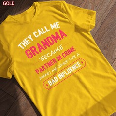 Funny Grandma Shirt – Grandma Partner In Crime T-Shirt Gift for Grandmothers