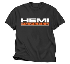 CHECKERED FLAG SPORTS DODGE HEMI POWERED MEN’S CHARCOAL TEE SHIRT