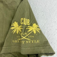 Grunt Style Shirt Mens XL Green Cotton Short Sleeves Crew Neck Tee