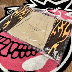 FTP Raceway Button Up Shirt (Tan) – Size XL – As Pictured