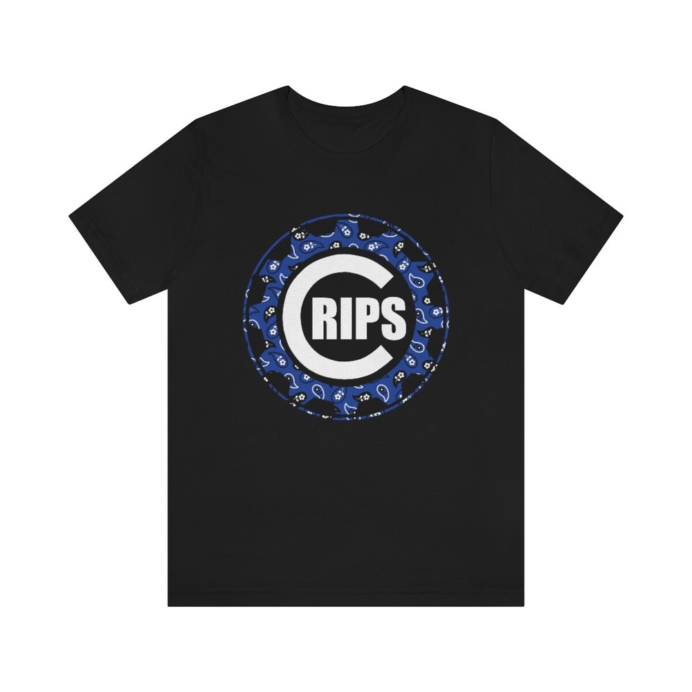 Deep Blue C Crip Blue Bandana Short Sleeve Tee