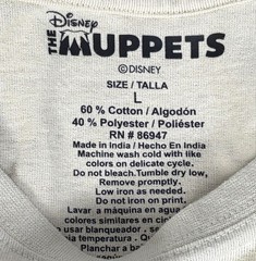 The Muppets Kermit the Frog Country Roots Banjo Logo T Shirt Mens Large