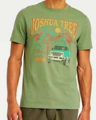 Goodfellow & Co Jeep Green T Shirt Joshua Tree Cotton Blend Size Large FREE SHIP