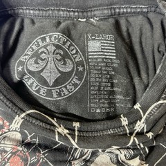 Affliction × Haunted Mound Bloody AngelT-Shirt Black Wash Size XL Sematary