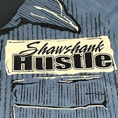 2019 5th Annual Shawshank Hustle Large Shawshank Redemption Inmate Shirt *Nice*