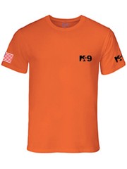 MEN PRINTED K-9 K9 USA FLAG POLICE STAFF SECURITY FUNNY CUSTOM HALLOWEEN T-SHIRT