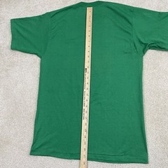 EUC! Vintage 80s Apple Green T Shirt Adult Mens S/M Fit 50/50 Graphic K-Brand