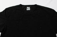 UndrDog Men’s Solid Short Sleeve Curved Hem Hemp T-Shirt CL8 Black Large
