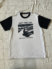 Brandy Melville Surf T-shirt Off The Lip South Bay Two Tone White Mens Large