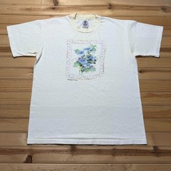 Vintage 1996 Rockport Mass. Morning Glory Flower Lace Graphic T-Shirt – Large