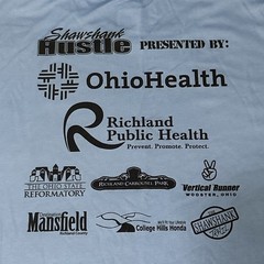 2019 5th Annual Shawshank Hustle Large Shawshank Redemption Inmate Shirt *Nice*