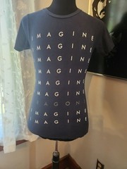 Imagine Dragons Band T Shirt Adult Small Bay Island Sportswear Navy Blue Cotton