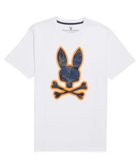 MEN SIZE 3XL Psycho Bunny Allen Camo Graphic White Tee Shirt B6U944U1PC-WHT XXXL