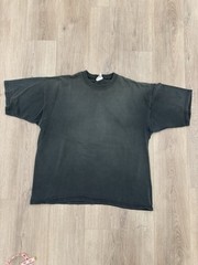 vintage 90s Sunfaded Lee Heavyweight Blank Black Oversized Tee XL USA Essential