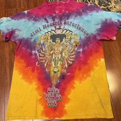 Mixed Tie-Dye Shirt Lot Of 4 100% Cotton 3 Long Sleeve Spiral Jimi Hendrix