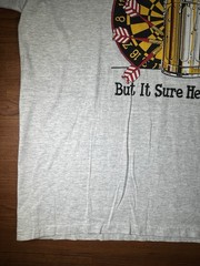Vintage 90s Signal Sports Beer Dart Champ Graphic T-Shirt USA XL Gray 14