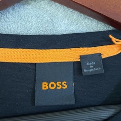 NWT Hugo Boss Men’s S Cotton T-Shirt Crew Neck Classic Fit Black Short sleeve