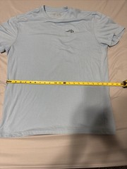 Reel Life Men’s Large T-Shirt Powder Blue Lightweight Graphic Fishing Tee