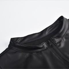 Party Male Tops Sexy Shiny Sleeveless Spandex Tops Vintage Costume Zip
