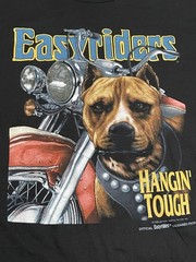 Vintage 3D Emblem Mens 2X Black 1993 Hangin Tough Easyriders 90s Key West FL NOS