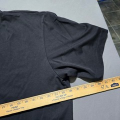 Uniqlo U AIRism Cotton Oversized T-Shirt Mens 3XL Black Crew Neck 475355