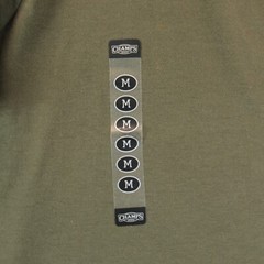 CSG Champs Sports Gear Men Shirt Medium Olive Green Short Sleeve Pleated Sleeves