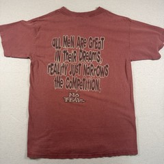 No Fear T-Shirt Men’s L Red Funny Joke Made In USA 100% Cotton Back Hit