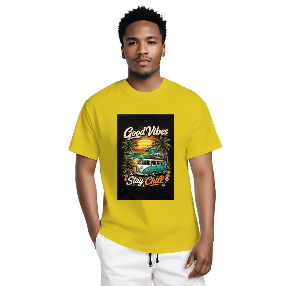 1 Pack Crew Neck For Men’s 100% Cotton Soft T-Shirt Designed Tee