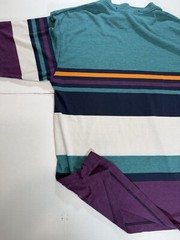 Vintage Knights Of Round Table Crewneck Men’s Shirt L Color Block Striped
