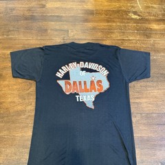 Vintage 80s Harley Davidson Shirt 3d Emblem Street Tough Medium Dallas Texas