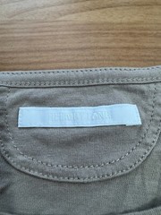 Helmut Lang Mens Tan Crew Logo Short Sleeve T Shirt Sz L