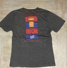 Mens T Shirt Large Dark Grey Marl Short Sleeves Crew Neck Vapes Tee RRP £30