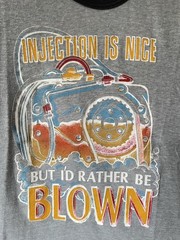 Vintage 1980s I’d Rather Be Blown Funny Sex Engine Ringer T-Shirt