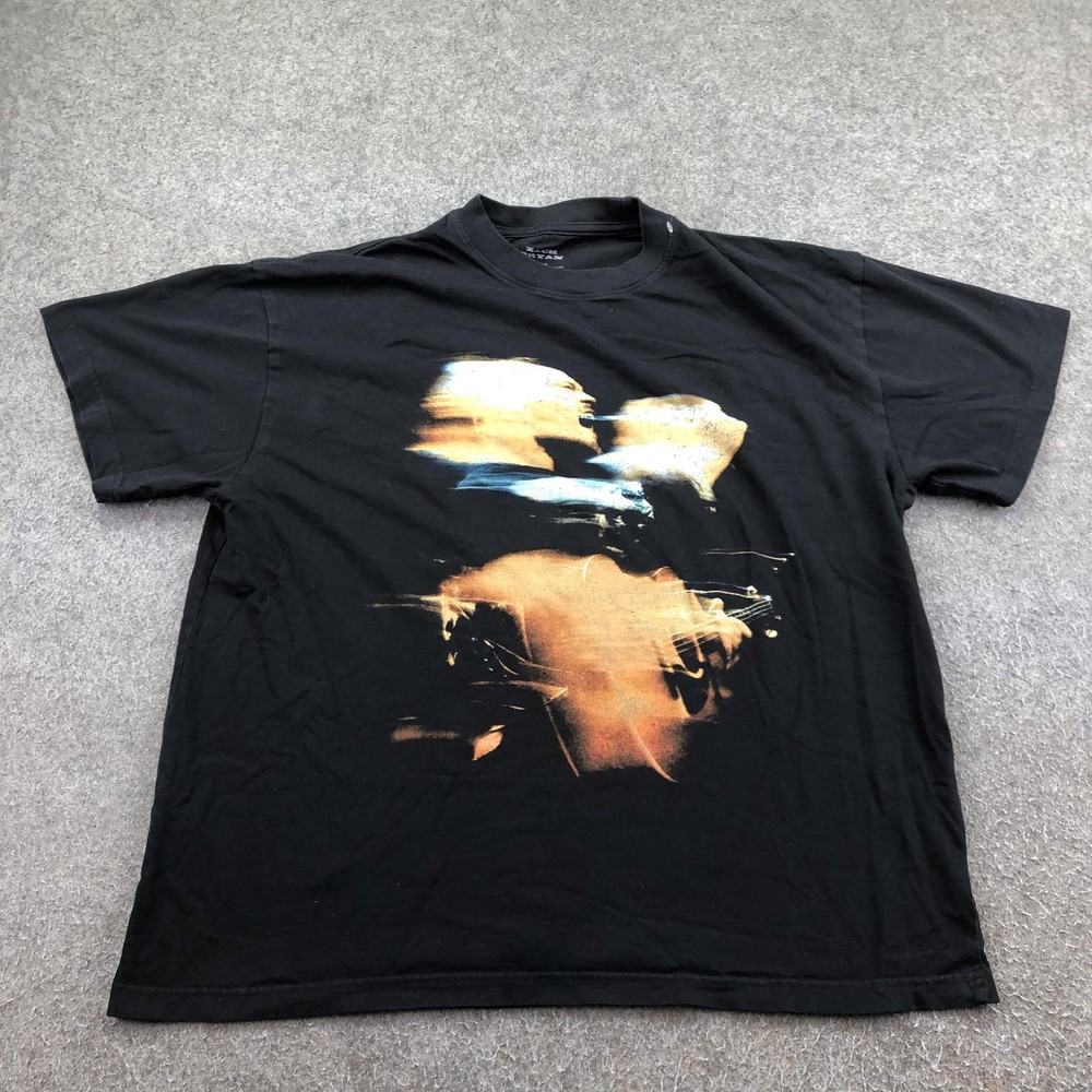 Zach Bryan Shirt Mens Large Black Quittin’ Time Tour Graphic Tee Music Concert